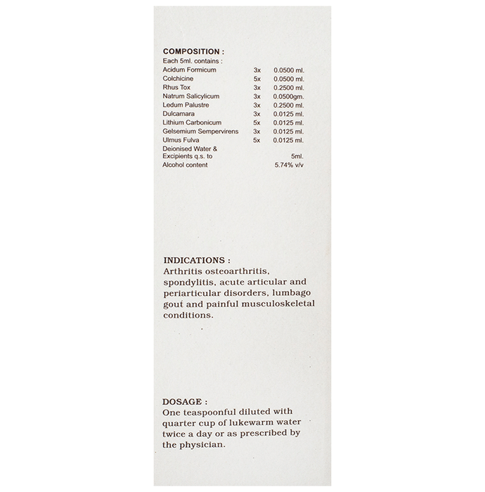 Lord's Homeopathy Rheuma-Koll Syrup - Distacart