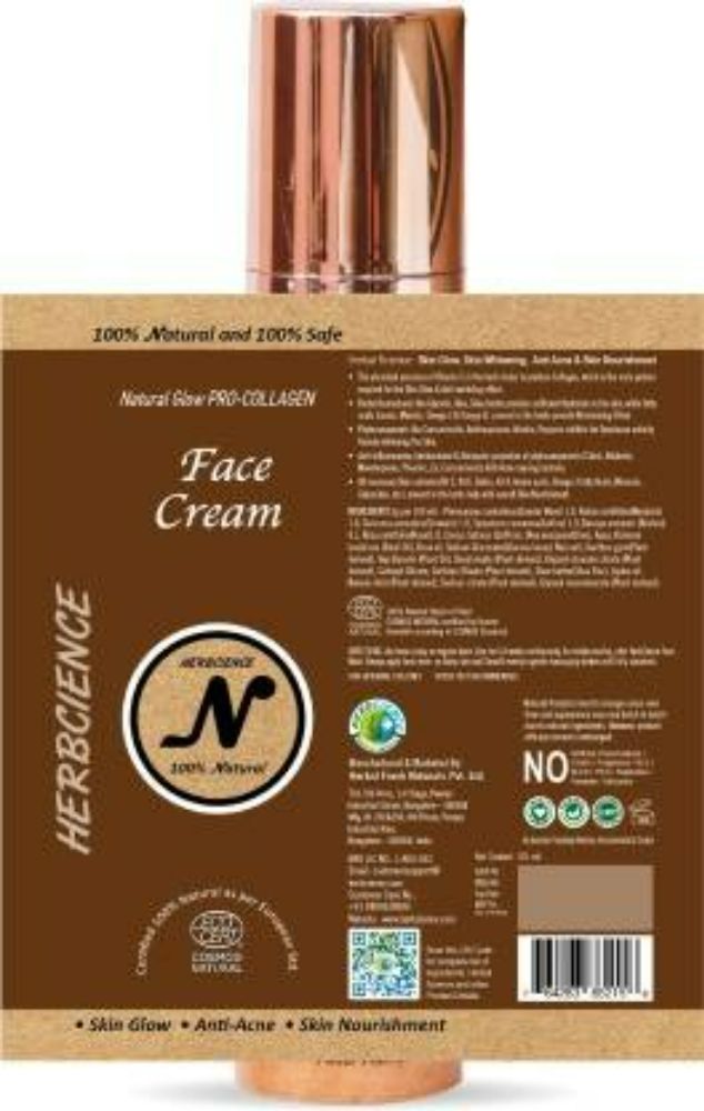 Herbcience Natural Glow Pro-Collagen Face Cream - Distacart