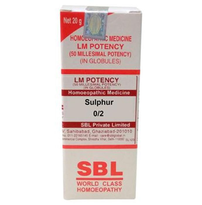 SBL Homeopathy Sulphur LM Potency - Distacart