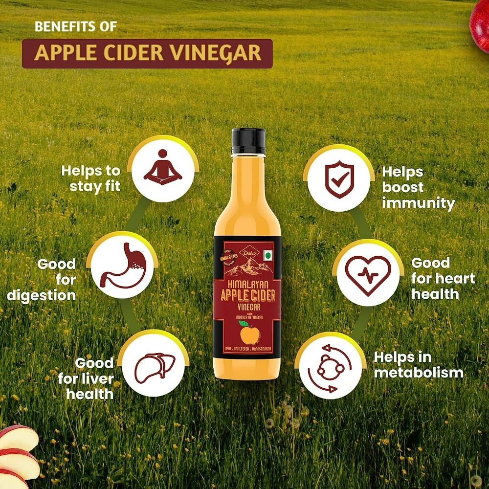 Dabur Himalayan Organic Apple Cider Vinegar with Mother Of Vinegar - Distacart