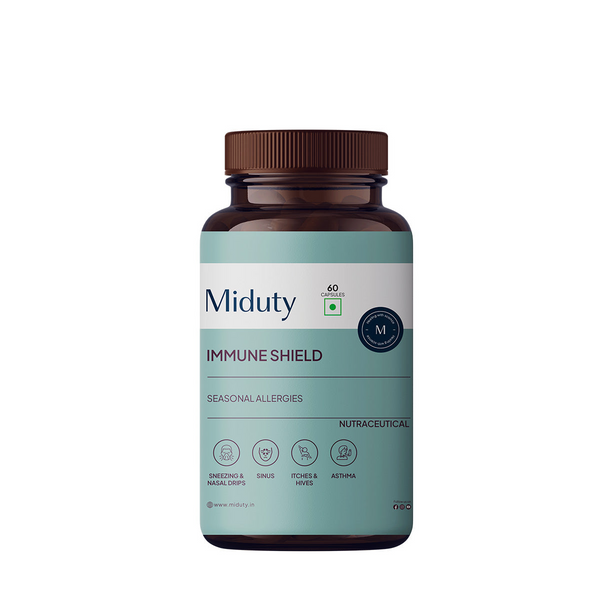 Miduty by Palak Notes Immune Shield Seasonal Allergies Capsules - Distacart