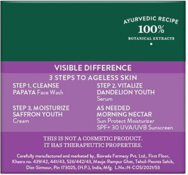 biotique saffron youth anti ageing cream