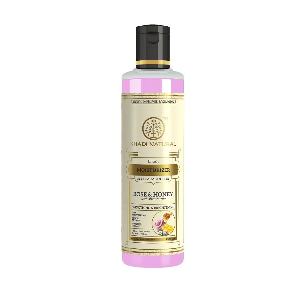 Khadi Natural Rose & Honey Herbal Moisturizer - Distacart
