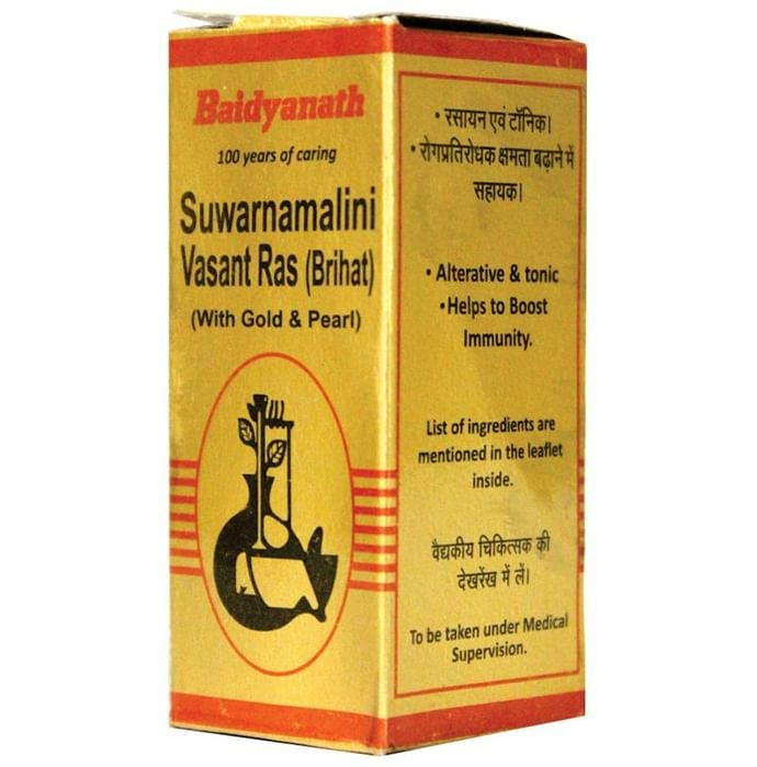 Baidyanath Suwarnamalini Vasant Ras (Brihat) - 10 Tablets - Distacart