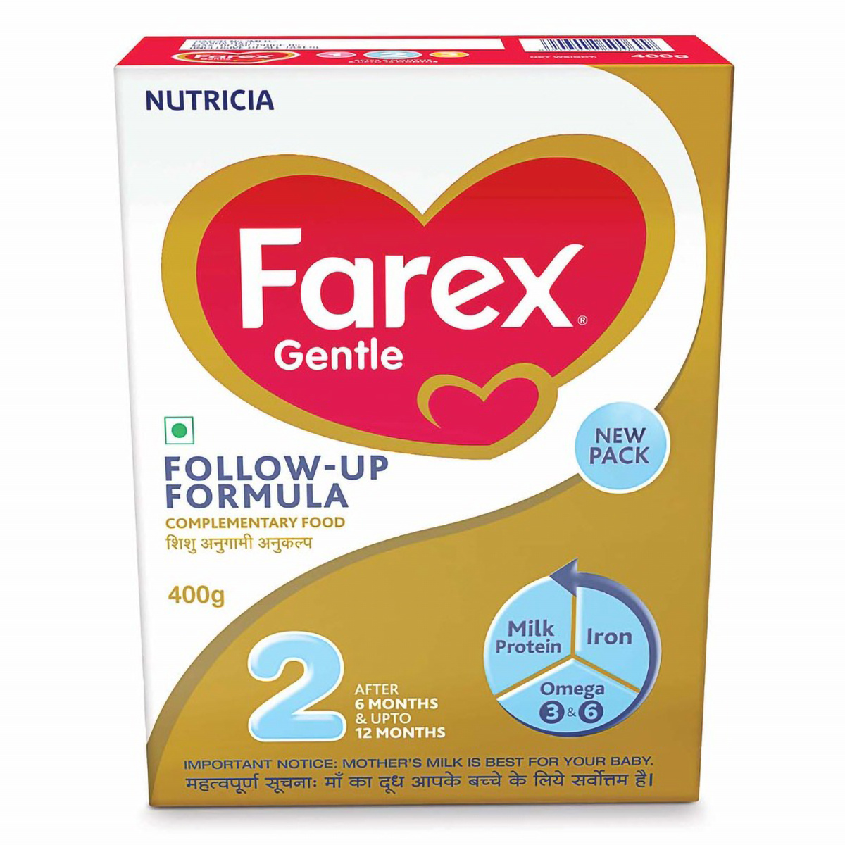 Farex Gentle Follow-Up Formula Stage 2 Powder for 6 to 12 Months - Distacart