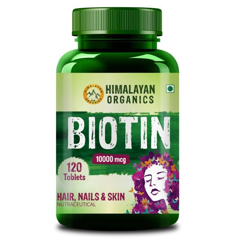 Himalayan Organics Plant Based Biotin 10000mcg Capsules - Distacart