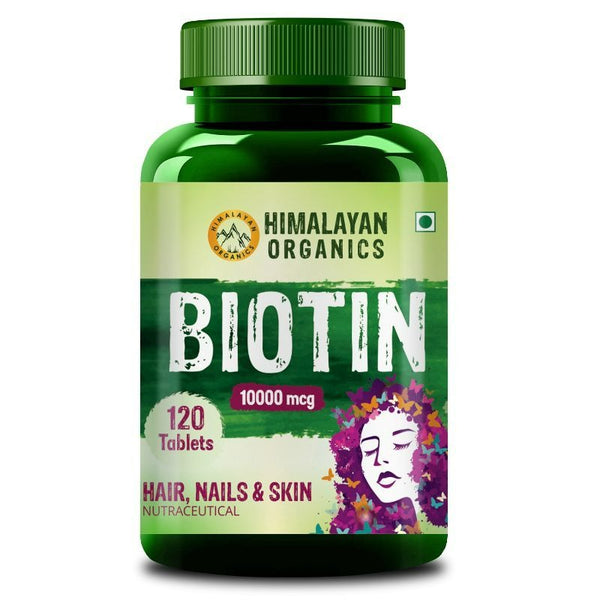 Himalayan Organics Plant Based Biotin 10000mcg Capsules - Distacart
