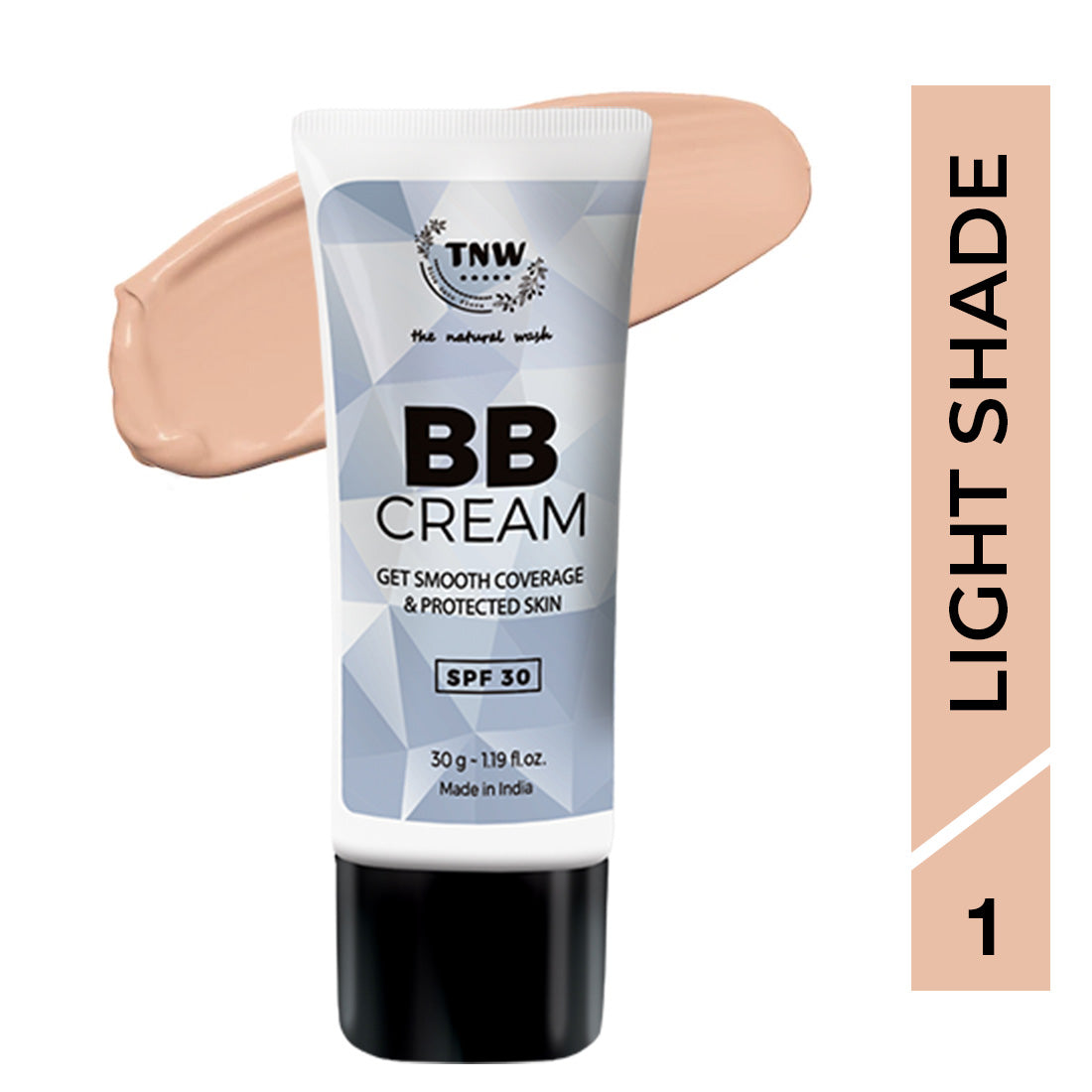 The Natural Wash Ayurvedic BB Cream with SPF 30 - Light Shade - Distacart
