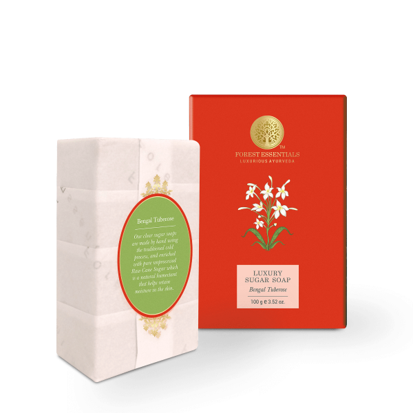 Forest Essentials Luxury Sugar Soap Bengal Tuberose - Distacart