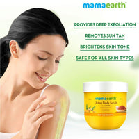 Thumbnail for Mamaearth Ubtan Body Scrub with Turmeric & Saffron for Tan Removal - Distacart