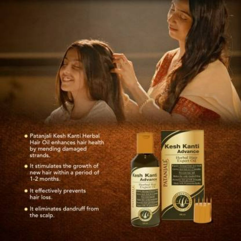 Patanjali Kesh Kanti Advanced Herbal Hair Expert Oil - Distacart