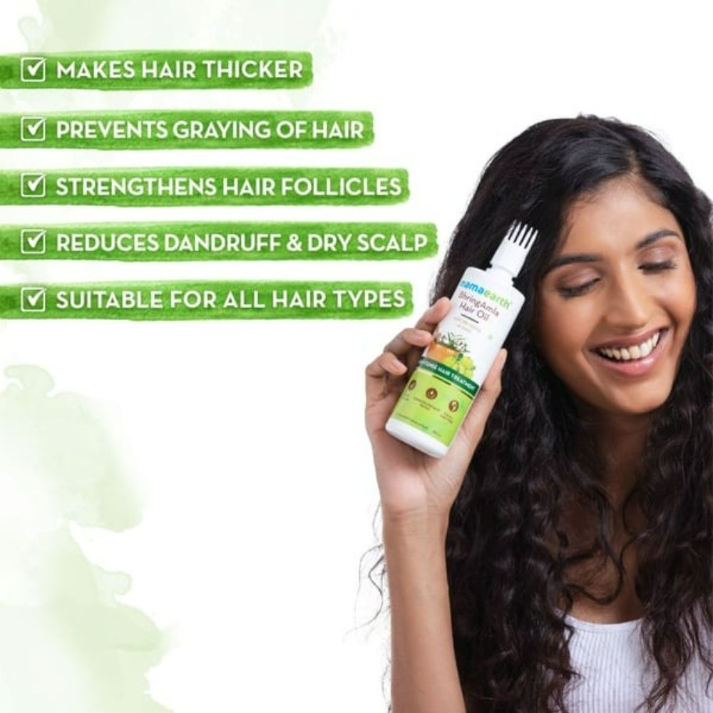 Mamaearth Bhringamla Hair Oil For Intense Hair Treatment - Distacart