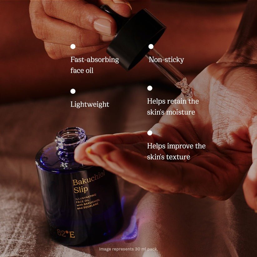 Face Glowing Oil - Bakuchiol Slip Facial Oil Online | 82°E