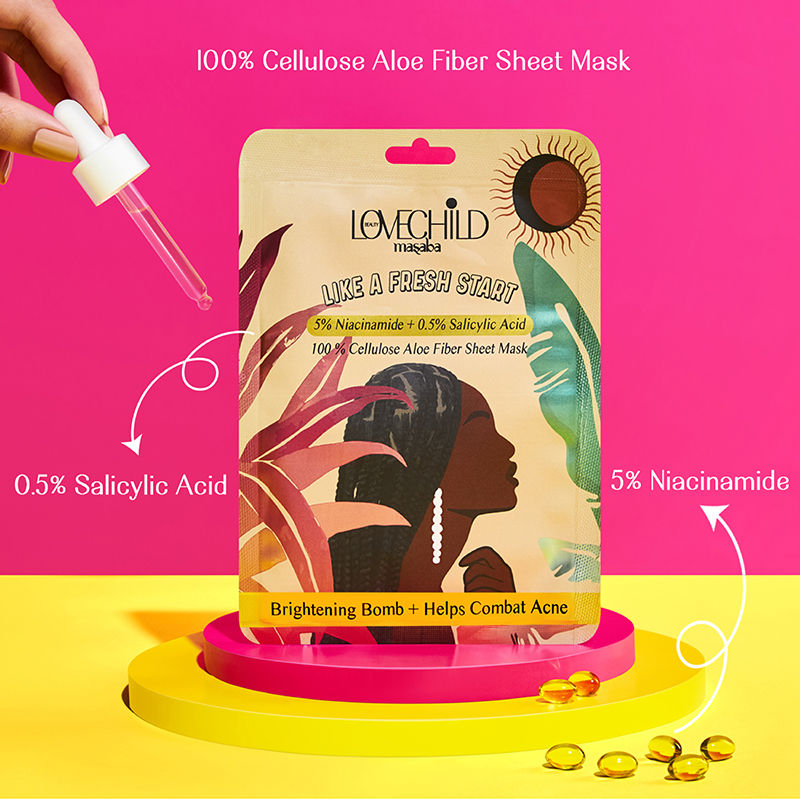 LoveChild By Masaba Gupta Like A Fresh Start - Sheet Mask - Distacart