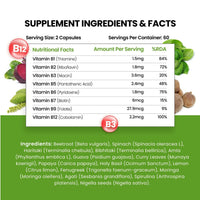 Thumbnail for Himalayan Organics Organic B12 500mg Vegetarian Capsules - Distacart