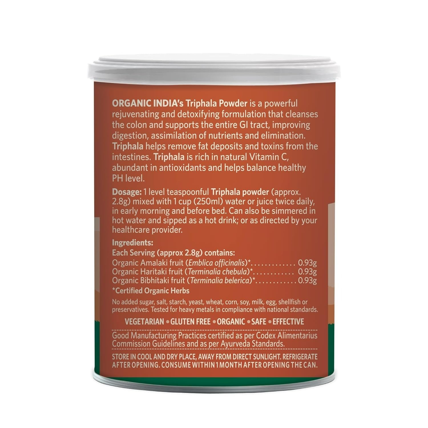 Organic India Triphala Powder - Distacart