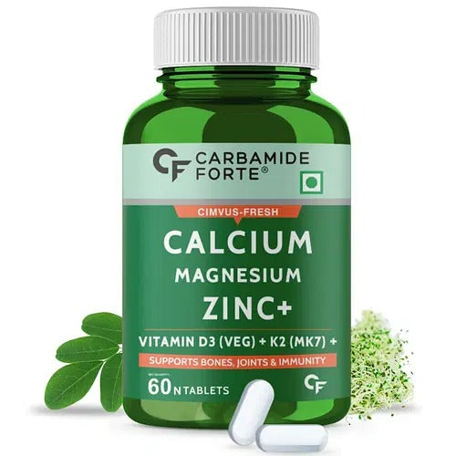 Carbamide Forte Calcium + Magnesium + Zinc + Vitamin D, K2, & B12 Tablets - Distacart