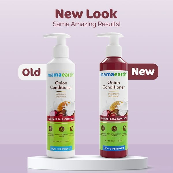 Mamaearth Onion Shampoo & Onion Conditioner For Hair Fall Control - Distacart