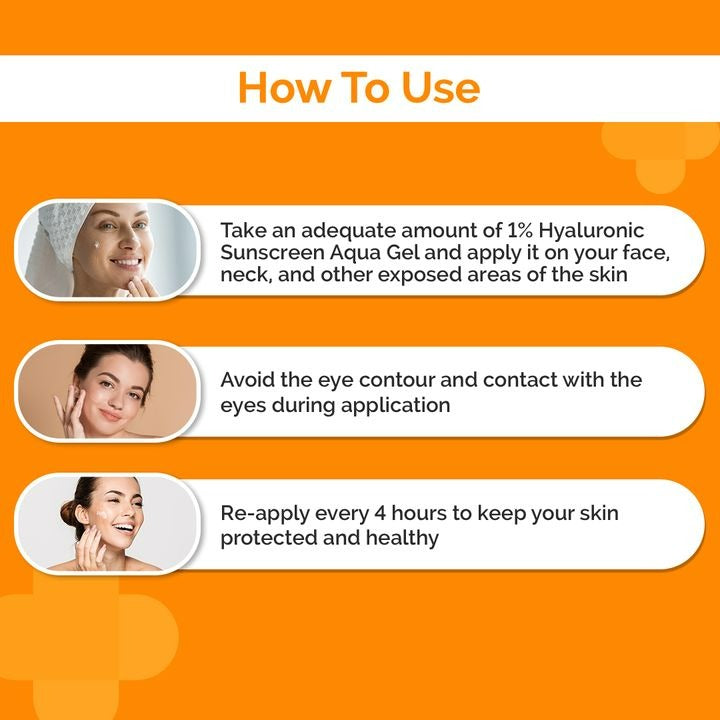 The Derma Co 1% Hyaluronic Sunscreen Aqua Gel - Distacart