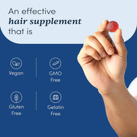 Thumbnail for Man Matters Biotin Nourish Hair Gummies With Multivitamins (Sugar Free) - Strawberry Flavor - Distacart
