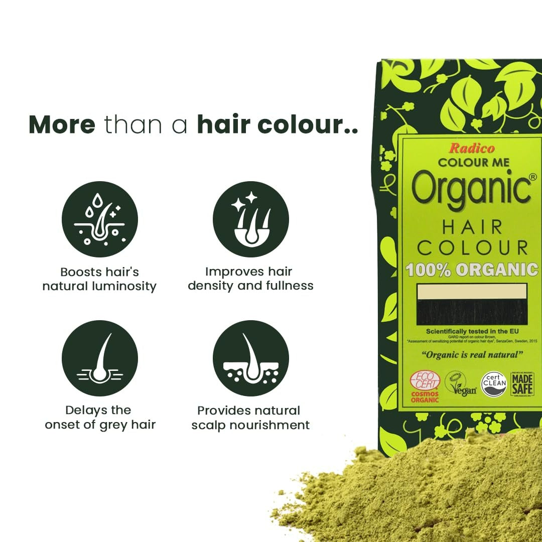 Radico Organic Hair Colour-Soft Black - Distacart