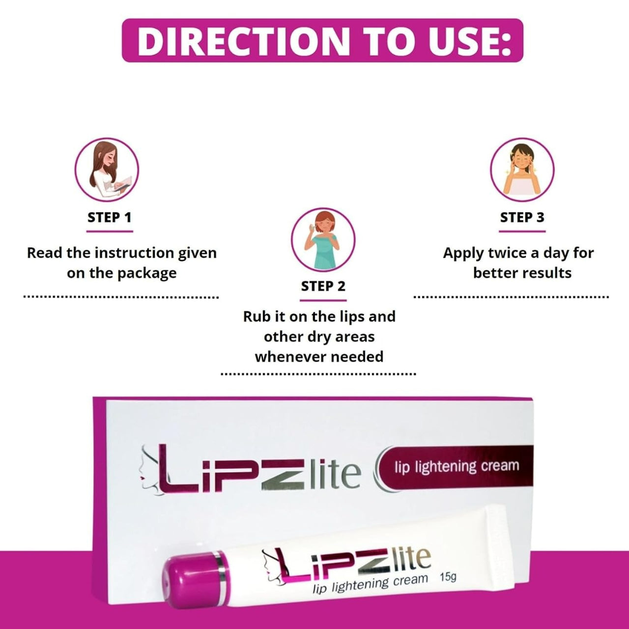 Lipzlite Lip Lightening Cream - Distacart