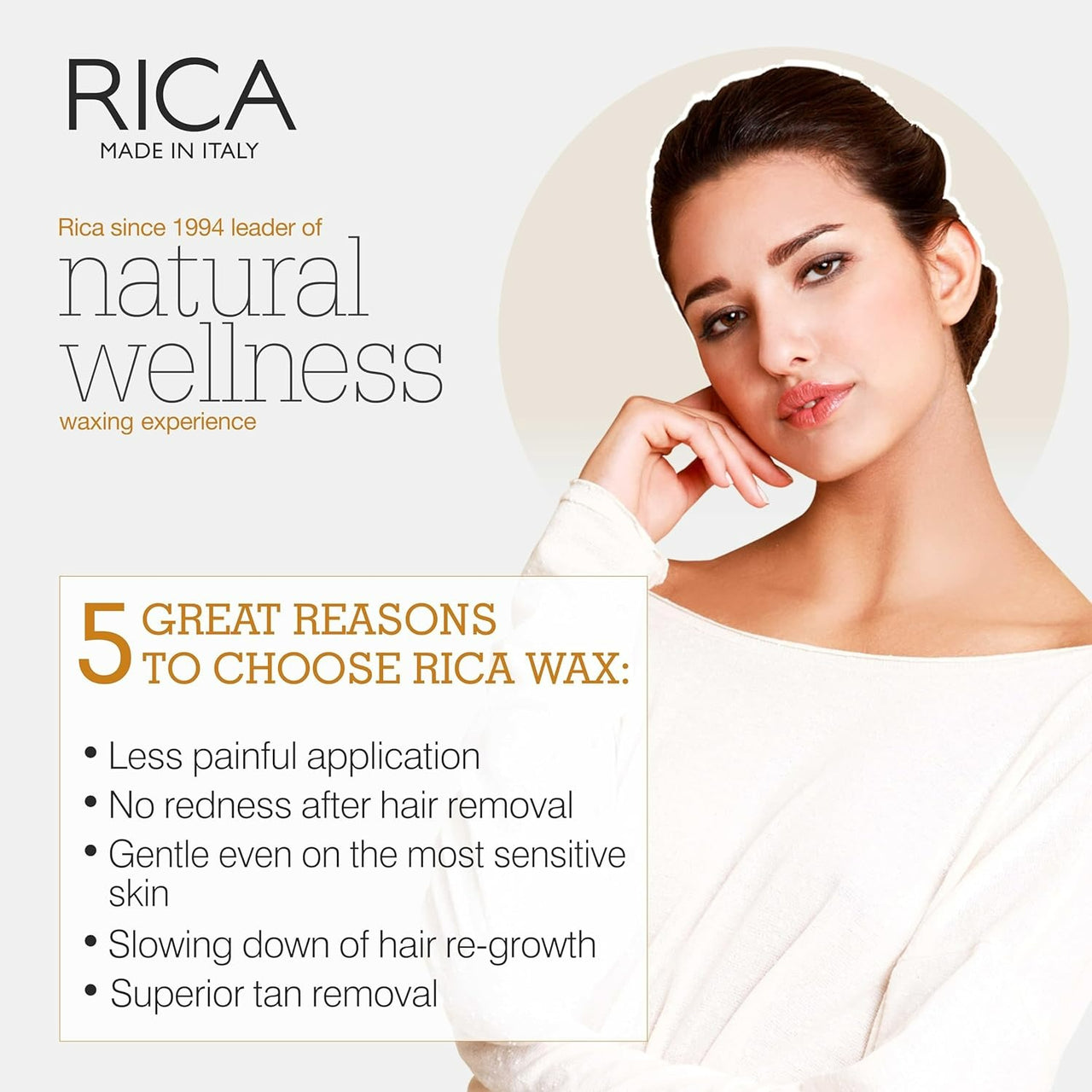 Rica Milk Liposoluble Wax for Sensitive Skin - Distacart