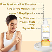 Thumbnail for Wishcare Sunscreen Body Lotion SPF 50 - Distacart