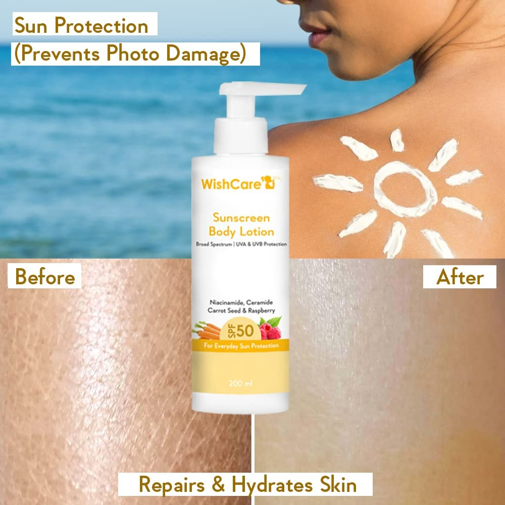 Wishcare Sunscreen Body Lotion SPF 50 - Distacart