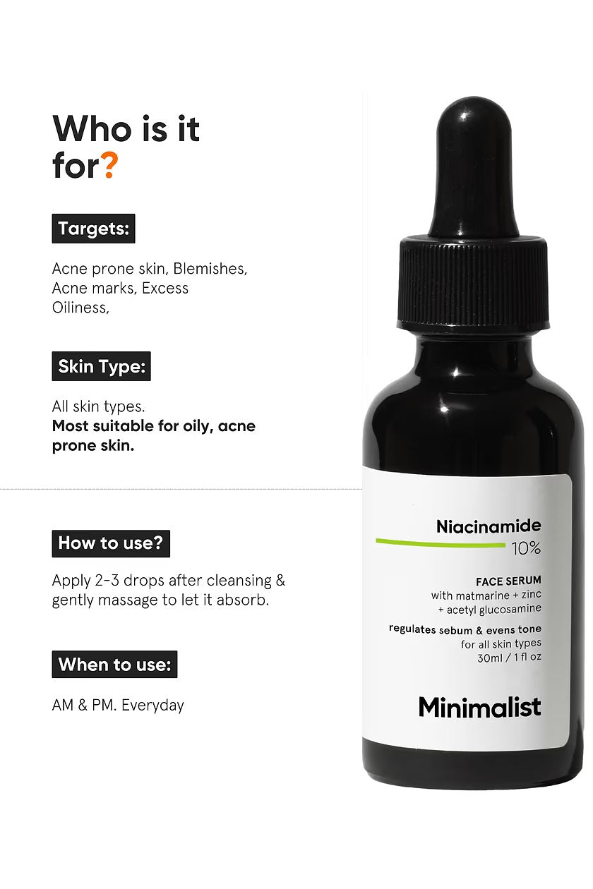 Minimalist Niacinamide 10% Face Serum - Distacart