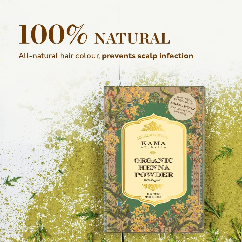 Kama Ayurveda Organic Henna Powder 100gm - Distacart