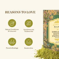 Thumbnail for Kama Ayurveda Organic Henna Powder 100gm - Distacart
