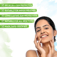 Thumbnail for Mamaearth Ultra Light Indian Sunscreen For Sun Protection - Distacart