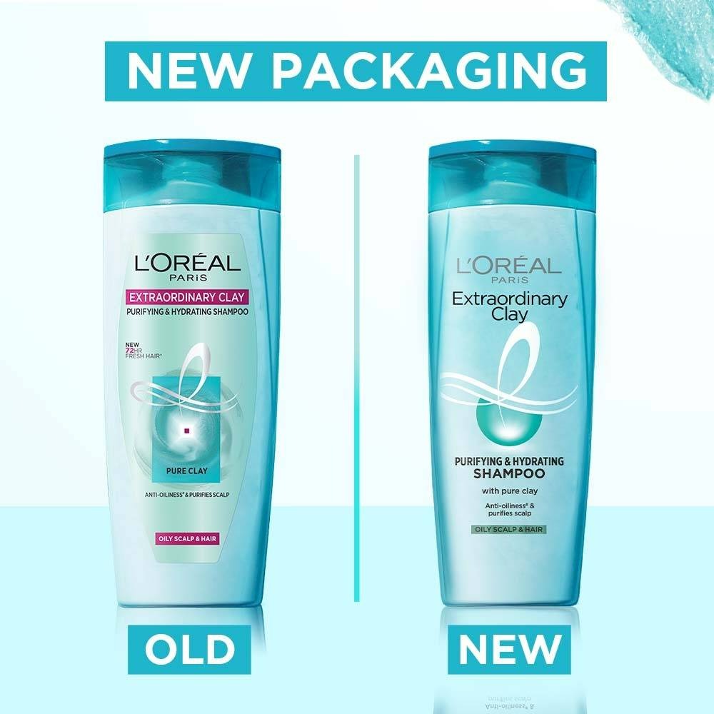 L'Oreal Paris Extraordinary Clay Purifying & Hydrating Shampoo - Distacart