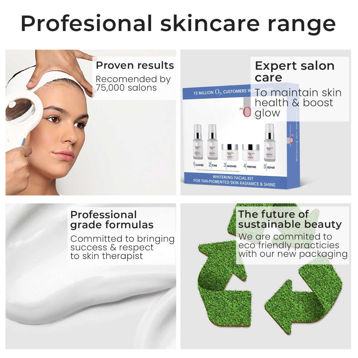 Professional O3+ Whitening Facial Kit for Tan-Pigmented Skin - Distacart