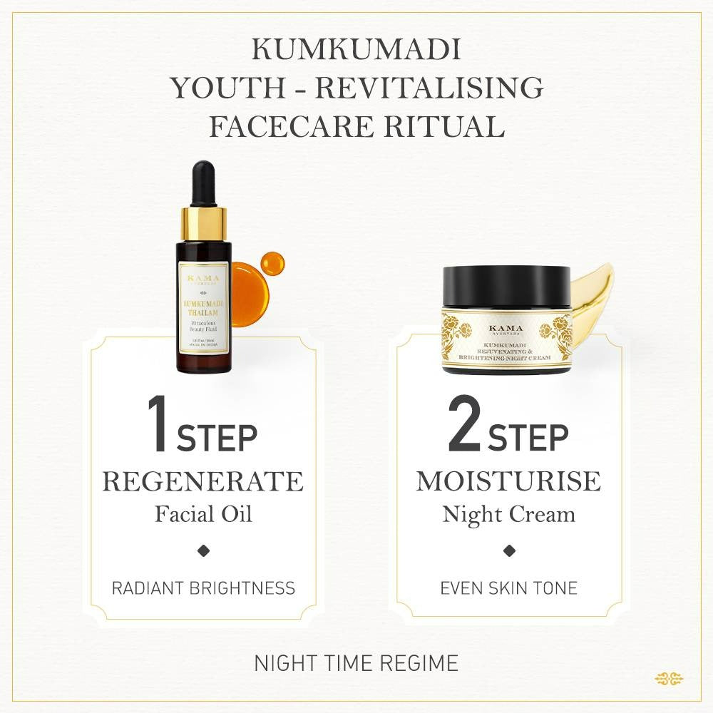 Kama Ayurveda Kumkumadi Rejuvenating & Bright Night Cream - Distacart