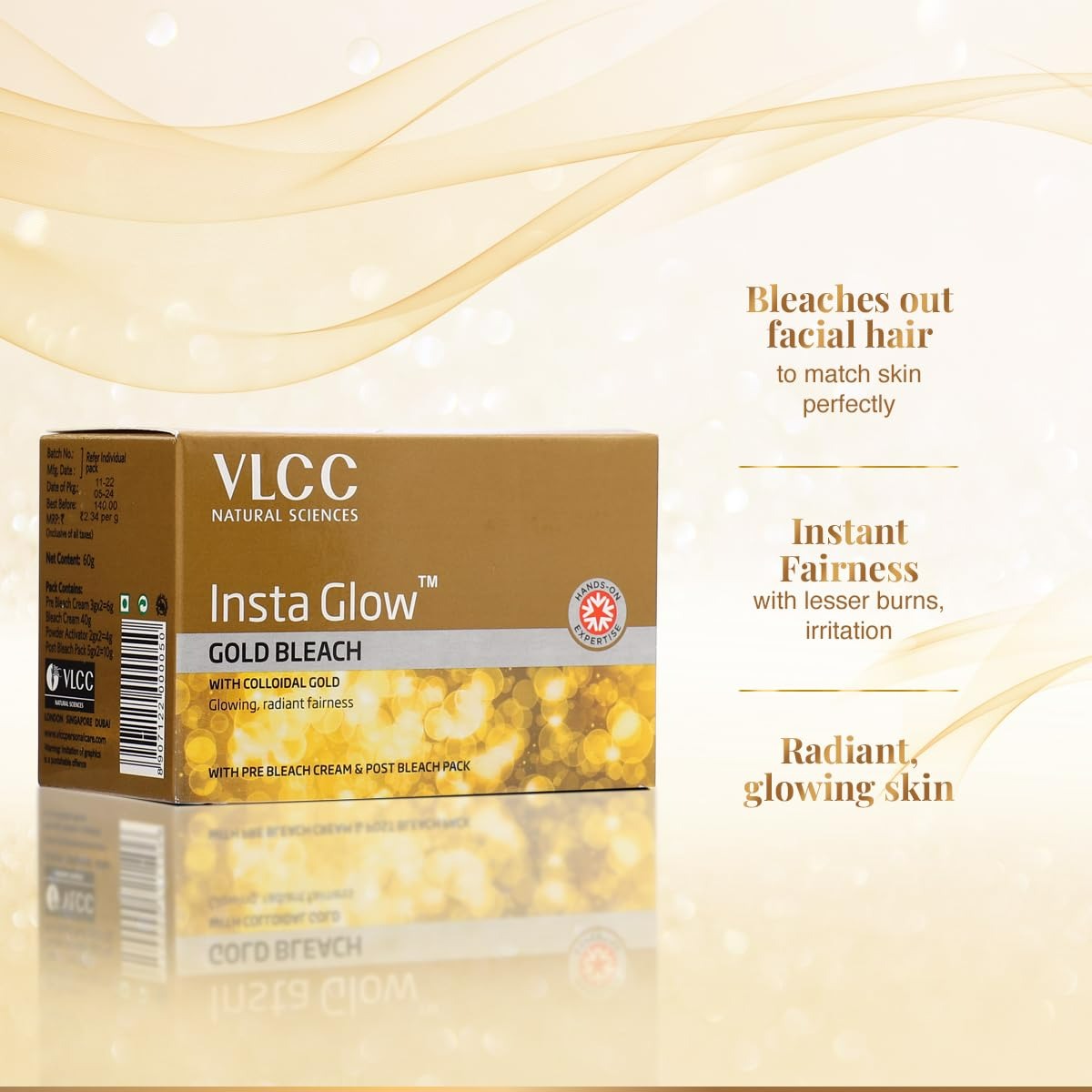 VLCC Insta Glow Gold Bleach - Distacart