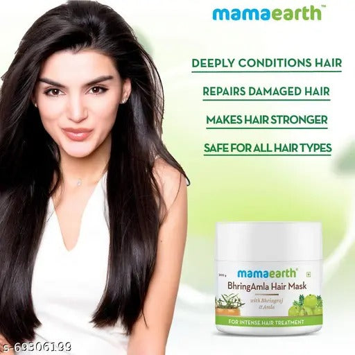 Mamaearth Bhringamla Hair Mask For Intense Hair Treatment - Distacart