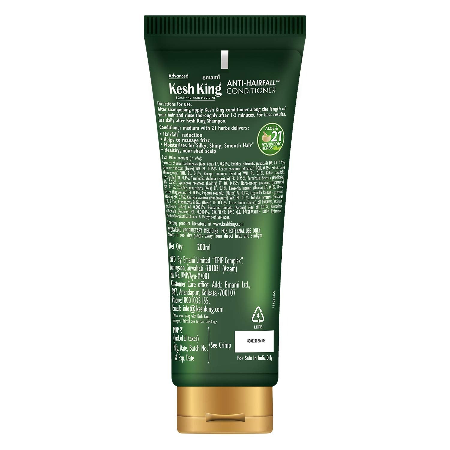 Kesh King Ayurvedic Anti Hairfall Conditioner - Distacart