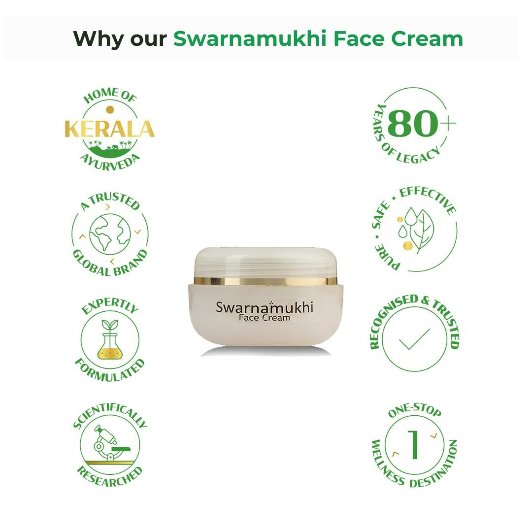 Kerala Ayurveda Swarnamukhi Face Cream - 20gm - Distacart