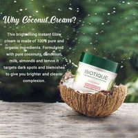 Thumbnail for Biotique Advanced Ayurveda Bio Coconut Whitening & Brightening Cream - Distacart