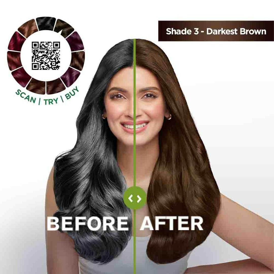 Garnier Color Naturals Creme Riche Hair Color, Shade 3 Darkest Brown - Distacart