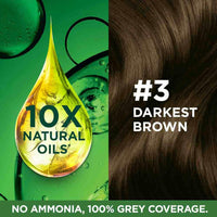 Thumbnail for Garnier Color Naturals Creme Riche Hair Color, Shade 3 Darkest Brown