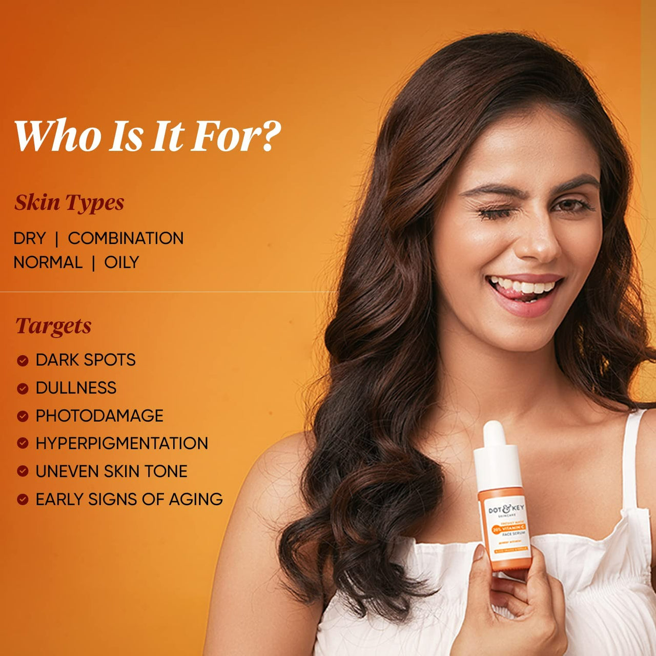Dot & Key 20% Vitamin C Face Serum with Blood Orange, Skin Glow, Fights Pigmentation & Reduce Dark Spots