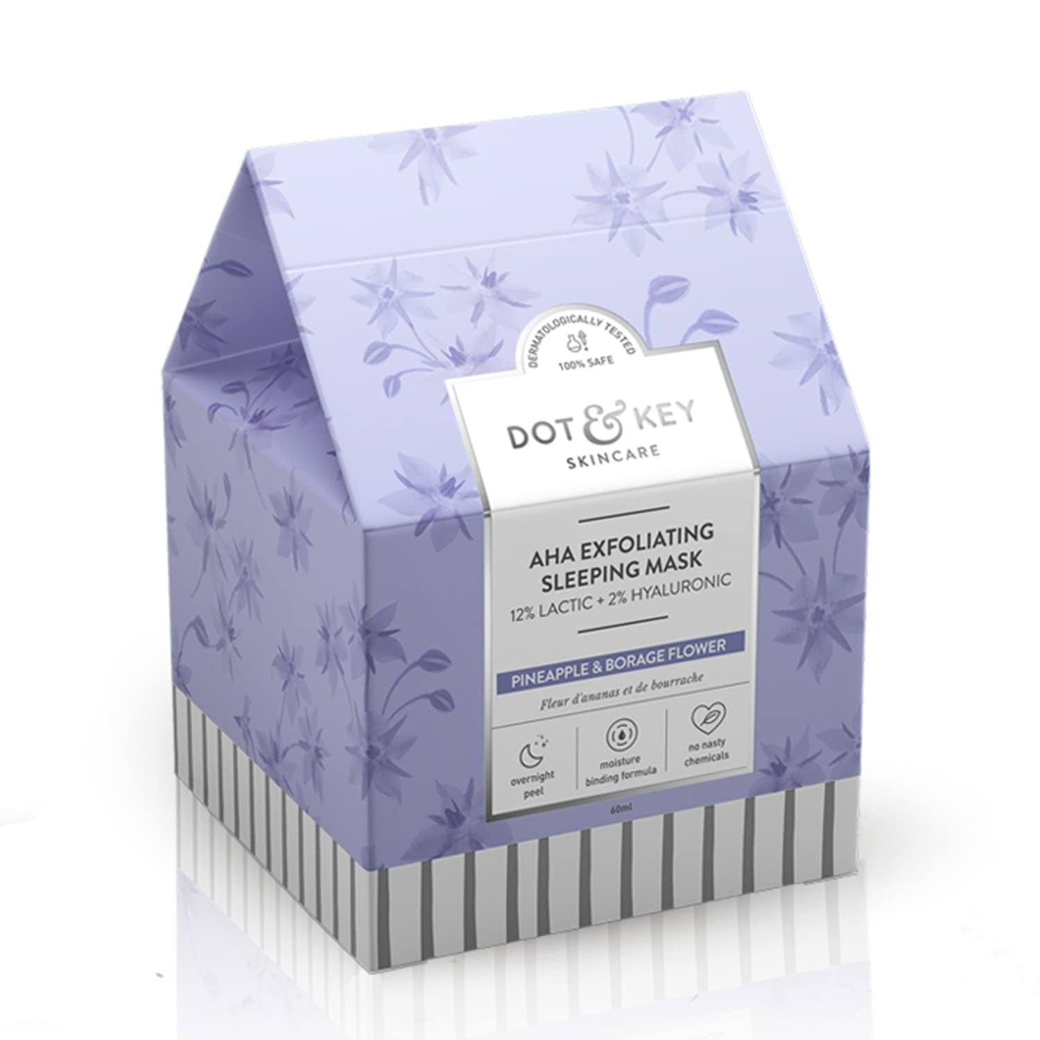 Dot & Key AHA Exfoliating Sleeping Face Mask With Lactic & Hyaluronic Acid - Distacart