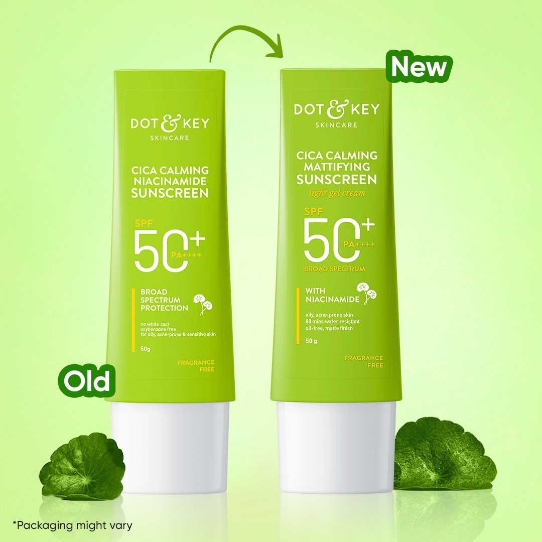 Dot & Key Cica + Niacinamide Face Sunscreen SPF 50 PA+++ - Distacart