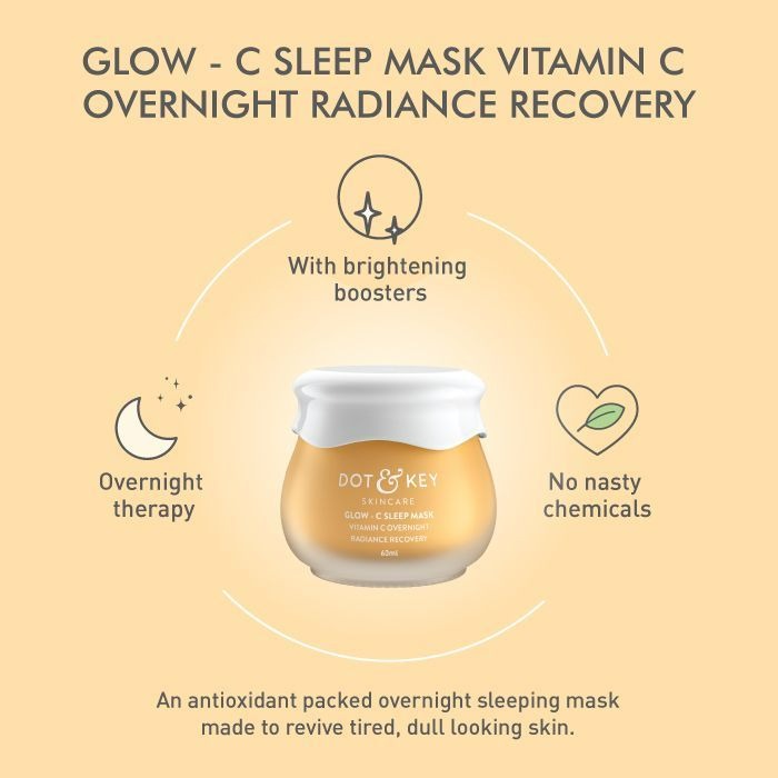 Dot & Key Glow C Sleep Mask Vitamin C Overnight Radiance Recovery - Distacart