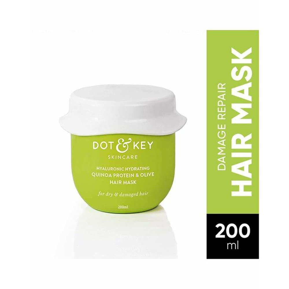 Dot & Key Hyaluronic Hydrating Quinoa Protein & Olive Hair Mask - Distacart
