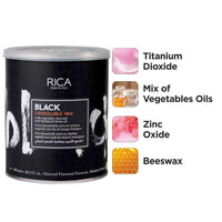 Thumbnail for Rica Black Liposoluble Wax With Vegetable Charcoal, For All Skin Types - Distacart