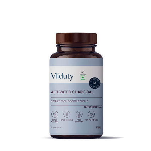 Miduty by Palak Notes Activated Charcoal Capsules - Distacart